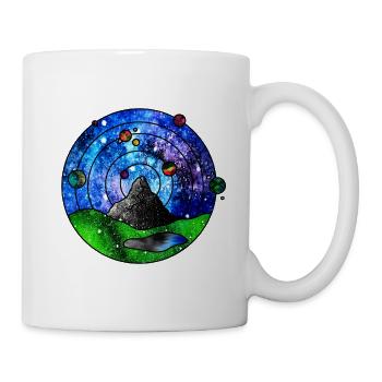 Kosmische Szenerie - Tasse - Weiß - Rechts