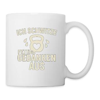 Je transpire des pensées grasses - Mug blanc - blanc - Droite