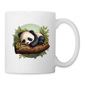 Panda endormi mignon - Mug blanc - blanc - Droite