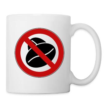 Coffee ban – Funny cup for tea fans - Mug - white - Right