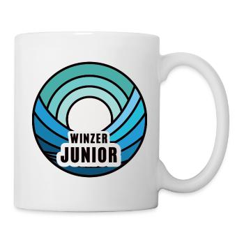Junior Winzer Nachfolger Nachwuchs Kind Winzersohn - Tasse - Weiß - Rechts