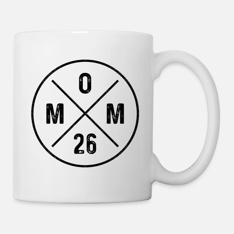 Mom 26 Grunge Baby Muttertag - Mama 2026 Geschenk - Tasse - Weiß
