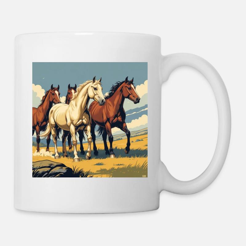 Quarter Horse Herd - Mug - white