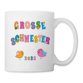 große Schwester - Tasse - Weiß - Rechts
