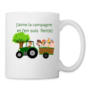 I love the countryside and I'm proud of it - Mug - white - Right