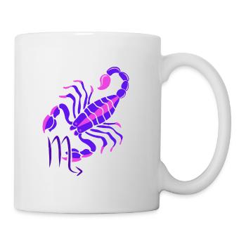 Sternzeichen Skorpion - Tasse - Weiß - Rechts