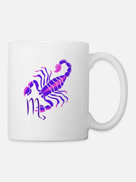 Sternzeichen Skorpion - Tasse - Weiß