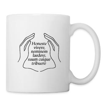 Honeste Vivere Latin Quote Wisdom - Mug - white - Right