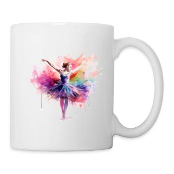 Watercolor ballerina - Mug - white - Right