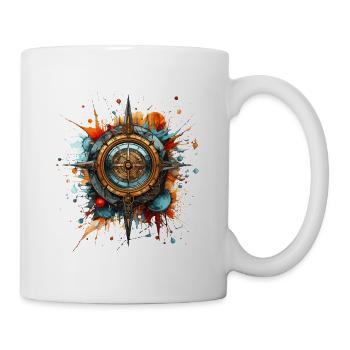 Rose des vents - Mug blanc - blanc - Droite