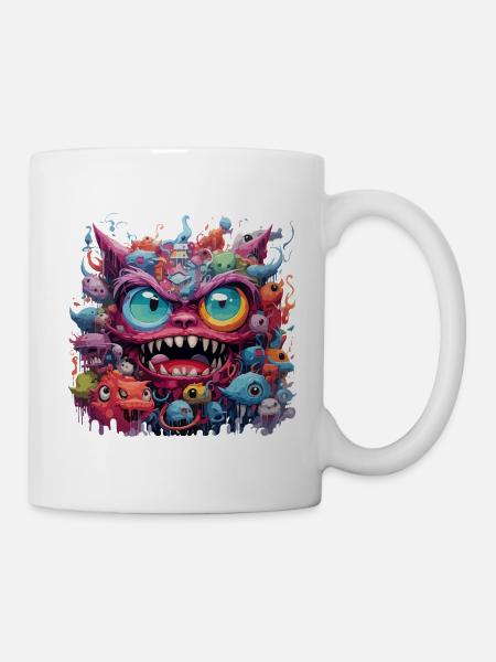 Chaos-Kreatur - Tasse - Weiß