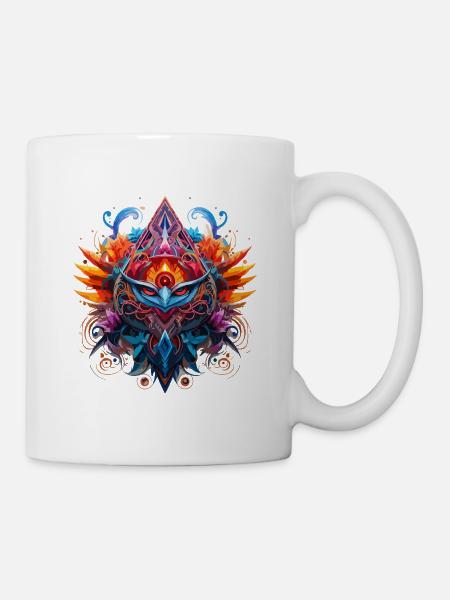 Tiermaske - Tasse - Weiß