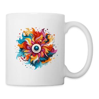 Farbenauge - Tasse - Weiß - Rechts