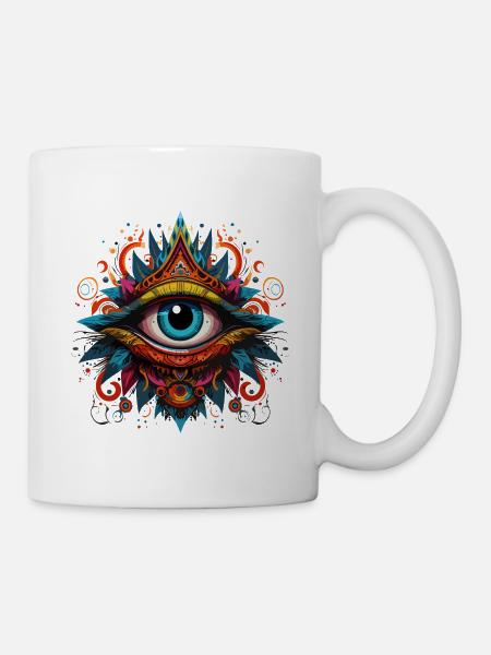 Mystik Auge - Tasse - Weiß