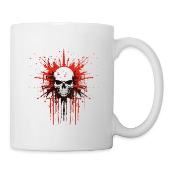 Splatter Skull - Mug - white - Right