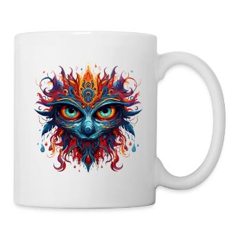 Mystik Maske - Tasse - Weiß - Rechts