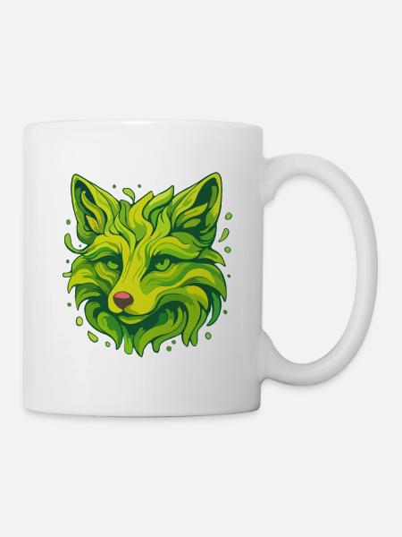Neon Fuchs - Tasse - Weiß