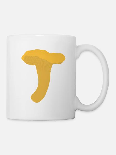 Pfifferlinge - Tasse - Weiß