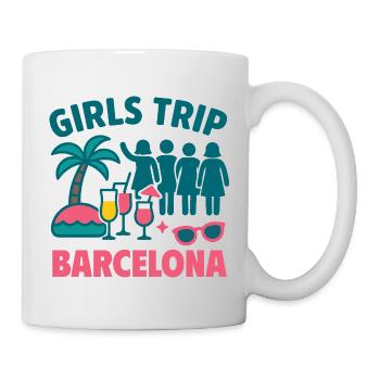 Voyage entre filles Barcelone Fête - Mug blanc - blanc - Droite