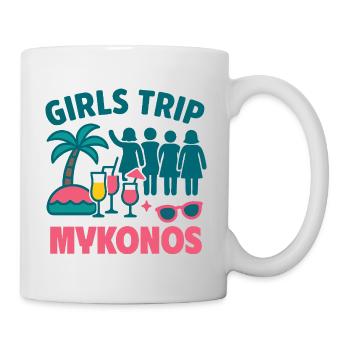 Voyage entre filles Fête Mykonos - Mug blanc - blanc - Droite