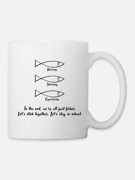 Schulterschluss der Vielfalt - Tasse - Weiß