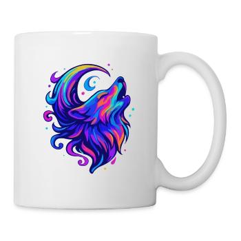 Mondwolf - Tasse - Weiß - Rechts