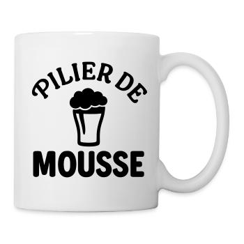 Pilier de mousse Humour Drôles Noël - Mug blanc - blanc - Droite
