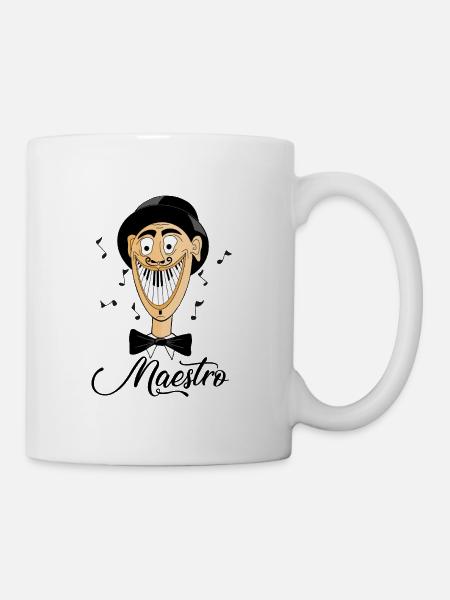 Maestro – De la musique avec le sourire - Mug blanc - blanc