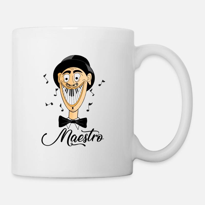 Maestro – De la musique avec le sourire - Mug blanc - blanc