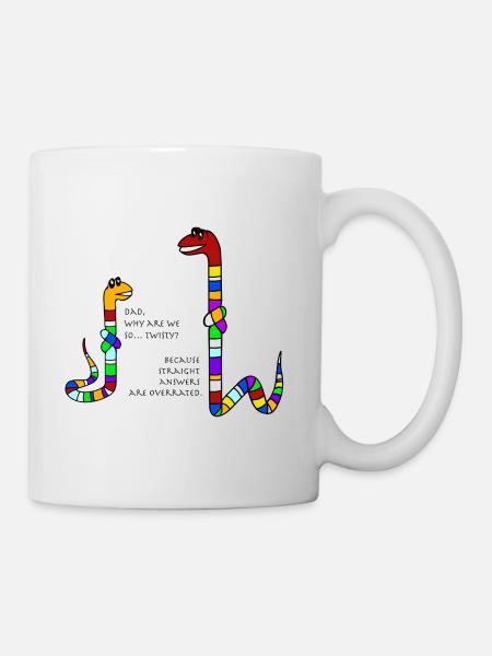 Twisty snakes - Tasse - Weiß
