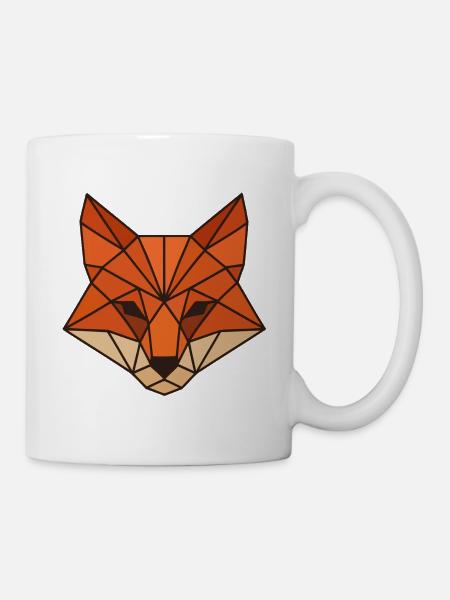 Polygon Fuchs - Tasse - Weiß