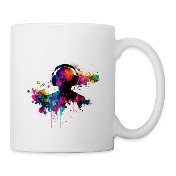 Éclaboussure sonore - Mug blanc - blanc - Droite