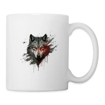 Blutwolf - Tasse - Weiß - Rechts