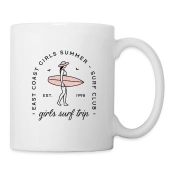 Girls surf trip summer vacation surfers - Mug - white - Right