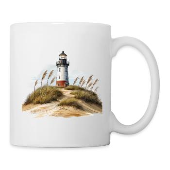 Leuchtturm am Meer - Tasse - Weiß - Rechts