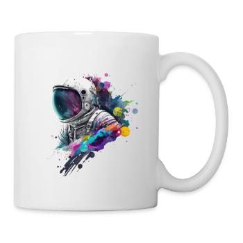 Farb Astronaut - Tasse - Weiß - Rechts