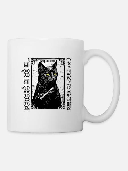 Je sais que moi et vous ne sommes pas un chat ! - Mug blanc - blanc