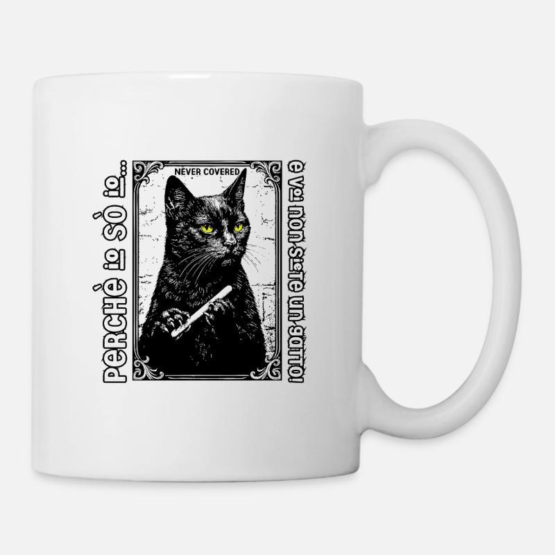 Je sais que moi et vous ne sommes pas un chat ! - Mug blanc - blanc