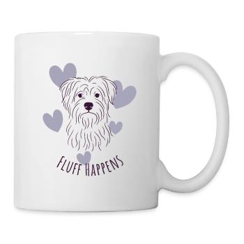 Fluff happens - Tasse - Weiß - Rechts