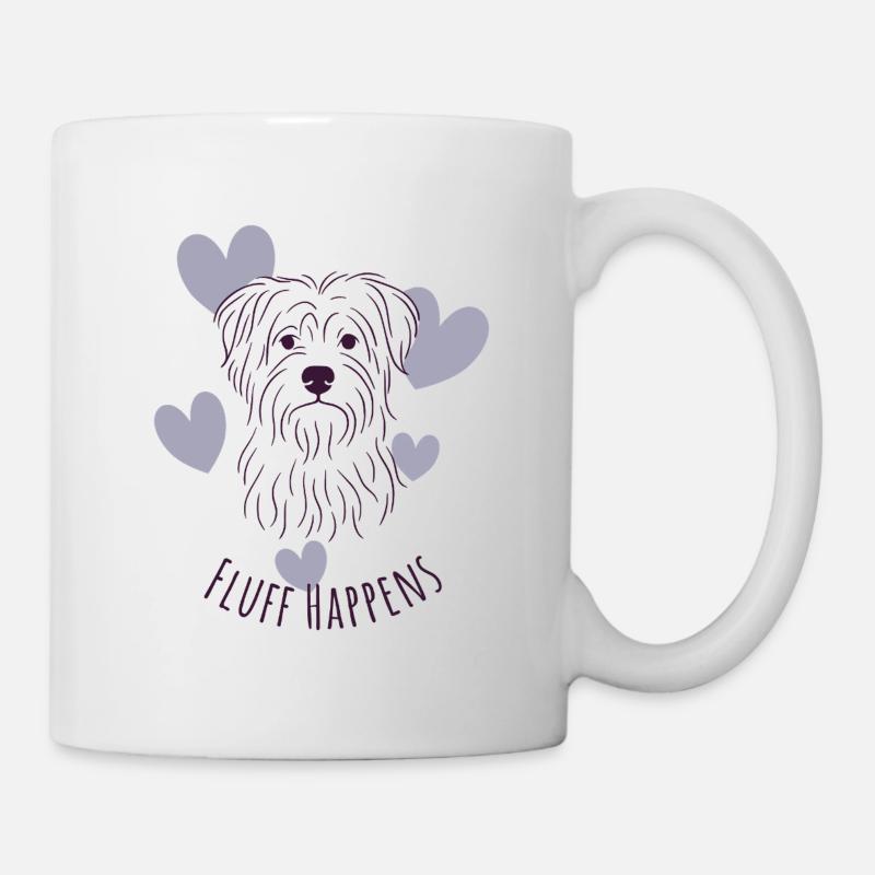 Fluff happens - Tasse - Weiß