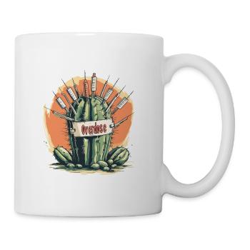 Cactus conifère - Mug blanc - blanc - Droite