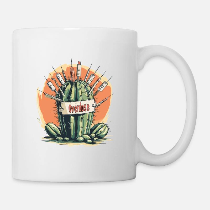Cactus conifère - Mug blanc - blanc