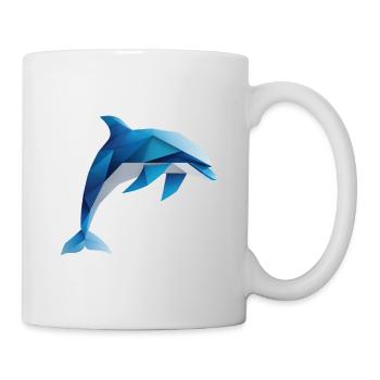 dauphin plongeur, animal aquatique - Mug blanc - blanc - Droite