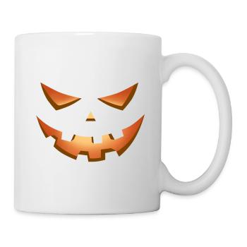 visage citrouille pour halloween - Mug blanc - blanc - Droite