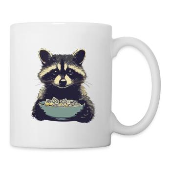 Ticket raccoon - Mug - white - Right