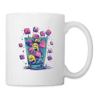 Rauschwürfel - Tasse - Weiß - Rechts