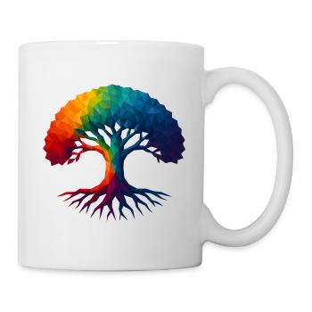 Style WPAP - Yggdrasil Monde Arbre Monde Frêne - Mug blanc - blanc - Droite
