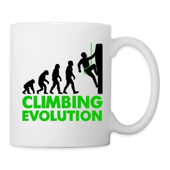 Climbing Evolution Klettern - Tasse - Weiß - Rechts