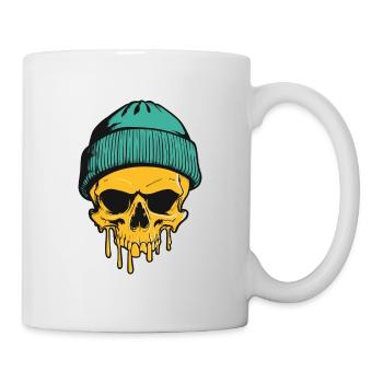 crâne - Mug blanc - blanc - Droite