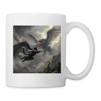 Bataille mythique de l’Aigle et du Ninja - Mug blanc - blanc - Droite